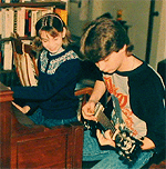 circa 1985 with sister Kristen