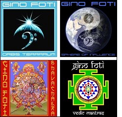 Gino Foti - CD cover art of first 4 releases